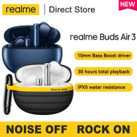 realme Buds Air 3 Bluetooth Earphone 42dB Active Noice Cancelling 546mAh Massiver Battery Headphone IPX5 Water Resistant Headset