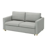 sofa tempat tidur 2 dudukan, Tonerud abu-abu