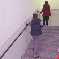 樓梯扶手 家用靠墻上鐵藝水管簡約現代樓梯扶手護欄老人兒童室內外扶手欄桿『CM41525』