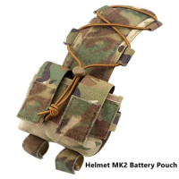 Tactical Helmet MK2 Battery Pouch Airsoft Helmet Counterweight Bag Outdoor Shooting FAST Helmet Accessories