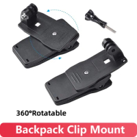 Backpack Strap Mount Quick Clip Mount Compatible with Gopro Hero 12 11 10 Fusion Max DJI Osmo Insta360 Xiaomi Yi Action Cameras