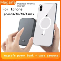 Magnetic Wireless Power Bank for Magsafe, External Spare Battery Pack, 20W, 10000mAh, iPhone X, XS, XR, XS Max, 12, 13, 14 Pro