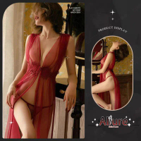 ALLURE Pengiriman Rahasia Baju Tidur Cosplay Sexy Hot Dress GString Seksi Lingerie Transparan Piyama