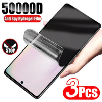 3Pcs Anti-Spy Hydroge Film Screen Protector For Samsung Galaxy S21 S24 S23 S20 S22 Ultra Plus Note 8 9 20 10 Ultra S23 FE Film