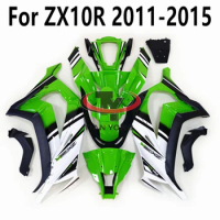 Bodywork Cowling Green White Gradient Printing For Kawasaki ZX10R ZX10 R ZX 10R 2011 2012 2013 2014 2015 Full Fairing Kit