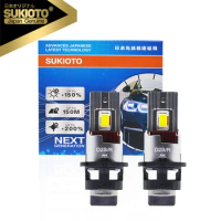 2PCS GENUINE SUKIOTO D2S LED Canbus Lamp Plug AND Play D4S Xenon HID LED Headlight D2R D4R 110W 6000K Car Light D2S LED Bulb 12V