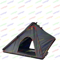 4 Person Roof Top Tent Car Rooftop Tent Triangle Clamshell Hard Shell Top Roof Tent Camping Aluminum