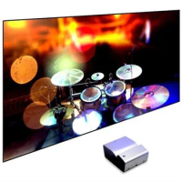 2023 NEW ALR Ambient Light Rejecting CLR PET Black Crystal Frame Projection Screen 72"- 120" for Ultra Short Throw UST Projector
