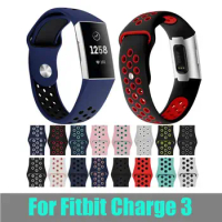 50pcs silicone strap For Fitbit Charge3 Bracelet Soft Wrist belt watch strap For Fitbit Charge 3 Band Replacement Accessories