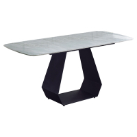 文創集 邁伊6尺高硬度岩板餐桌-180x80x77cm免組