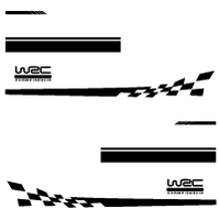 Car WRC Rally Racing Stripe Sports Sticker DIY Adhesive Vinyl Film for Car Hood Side Door Rearview M