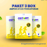 3 Box OSTOFIT Original Susu Herbal Obati Nyeri Sendi Asam Urat Osteoporosis 200gram