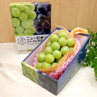 【WANG 蔬果】日本麝香無籽葡萄1房x1盒(450-500g/串_禮盒/空運直送)