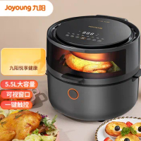 Joyoung Air Fryer home multifunctional intelligent 5.5L large capacity visual window touch free frying oven
