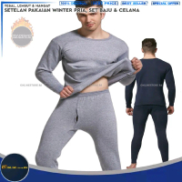 Baju Winter Pria Musim Dingin 1 SET BAJU & CELANA BIG SIZE JUMBO / Sweater Pria Lengan Panjang Hanga
