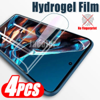4PCS Hydrogel Film For Xiaomi Poco X5 X4 GT X3 NFC Pro 5G X 5 4 3 X5Pro X4Pro 3NFC 4GT 3Pro 5 G Soft Water Gel Screen Protector