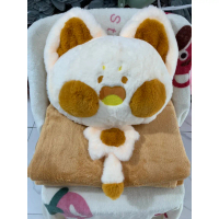 Bộ Gối Ôm Kèm Chăn Mèo Dudu tròn Ghome