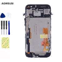 For HTC One M8s LCD Touch Screen Digitizer Sensor Glass LCD Display Screen Panel Module Assembly with Frame