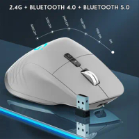 Type C Wireless Mouse Rechargeable Bluetooth Silent Ergonomic Computer 5 Speed DPI For Tablet Macbook Air Laptop Gaming Office