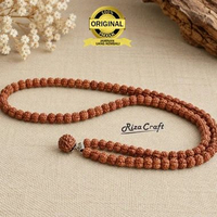 Kalung Aesthetic Biji Rudraksha Jenitriasli 100% Dan Original Untuk Wanita Dan Pria