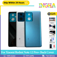 Original Glass Lid Battery Back Cover For Xiaomi Redmi Note 12 Pro+ Back Door Rear Case For Redmi Note 12 Pro Plus Replacement