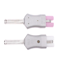 Aluminum Alloy 6mm IEC C8 Ceramic Wiring Industry Socket Plug High Temperature Connector Electric Oven Power Outlet 35A Replace