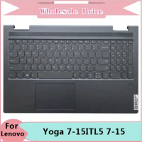 New Original For Lenovo Yoga 7-15ITL5 7-15 Laptop Palmrest Case Keyboard US English Version Upper Cover