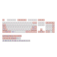 129 Key PBT Dễ Thương Hơi Thỏ Màu Hồng Keycaps Cho Cơ Khí Bàn Phím Chơi Game Tùy Chỉnh MX Switche SY