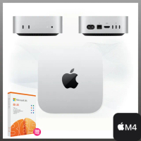 【Apple】微軟365個人版★Mac mini M4晶片 10核心CPU 10核心GPU 16G 256G SSD