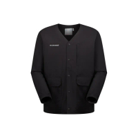 【Mammut 長毛象官方直營】Highland WB Cardigan AF Men 日系防曬開襟風衣外套 男款 黑色 #1012-00840