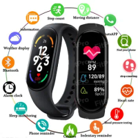 M7 Smart Band IP67 Waterproof Sport Smart Watch Men Woman Blood Pressure Heart Rate Monitor Fitness Bracelet For Android IOS