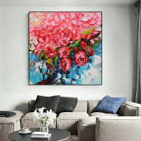 新款鉆石畫高雅黑框小幅絢麗情人紅玫瑰客廳臥室貼鉆十字繡