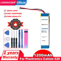 LOSONCOER 1200mAh For Plantronics Calisto 620 Battery 620-M,620S 89305-01,85442-01 85442-0 Bluetooth Headset Battery