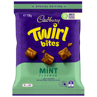 Cadbury Twirl Bites Mint, 130g