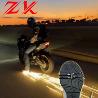ZK 2024 TikTok Explosive Cycling Spark Bicycle Motorcycle Skateboard Sole Flame Shoe Cover Cycling Flame Equipment