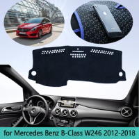 For Mercedes Benz B-Class W246 B-Klasse B160 B180 B200 2012~2018 Dashboard Mat Cover Sunshade Dashmat Carpet Car Accessories