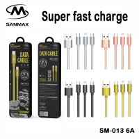 พร้อมส่งจากไทย สายชาร์จ SANMAX kingkong wdc-013 6a pd 20w สายเคเบิลข้อมูลสปริง ชาร์จเร็ว สำหรับ type