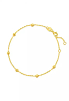 Chow Sang Sang 999 Gold Essence Dazzling Beads Chain Bracelet for Women 18cm 95480B Price-by-Weight 
