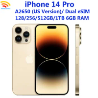 98% New Original iPhone 14 Pro 6.1" 5G Dual eSIM 128/256/512GB 1TB ROM 6GB RAM Genuine Super Retina OLED Face ID NFC A15 14Pro