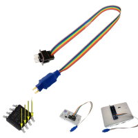 Kẹp kiểm tra, SOP8, Dây thăm dò 1,27mm, Lập trình trên bộ lập trình USB, RT809F CH341A, cho EEPROM, 