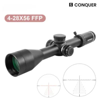 4X28-56 FFP Tactical 1/4MOA 6 Levels Red Illumination Riflescope For Hunting HD Glass Airsoft Spotting Rifle Scopes