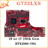 Mainboard For ASUS ROG Strix SCAR 17 G732 G732LXS GL732LXS G732LX Laptop Motherboard i7 i9 10th Gen RTX2080-V8G