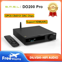 SMSL DO200 PRO Hi-res Audio DAC 12x CS43131 DAC Chips BT5.1 HDMI-ARC Decoder For TV PS4 PS5 Switch Pre-Amp PCM768kHz DO200pro