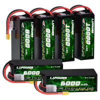 Baterai LIPOWER Lipo Battery 6S 8S 35C 22.2v 33.6v 5200mAh 6000mAh 7000mAh 8000mAh 10000mAh 12000mAh