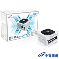 FSP 全漢 Hydro PTM X PRO ATX3.0 PCIe5.0 1200W 白金牌 電源供應器(HPT3-1200M W)白色版