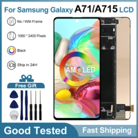 Super AMOLED For Samsung Galaxy A71 A715F LCD Display Touch Screen For Samsung A715 A715F/DS A715F/DSN LCD Digitizer Assembly