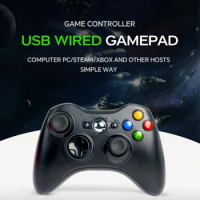 Usb Interface Wired Game Controller For Xbox 360 Steam Pc Computer Game Tv Tesla Game Controller With Vibration Feedback