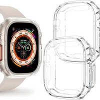Watch Case for Apple Watch Ultra 49MM Series 8 7 SE 6 5 4 3 2 45MM 41MM 44MM 40MM Transparent Cover Apple Watch Screen Protector