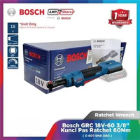Bosch GRC 18V-60 Brushless Ratchet Wrench 3/8” Mesin Kunci Pas Ratchet 60Nm M5 - M12 Cordless