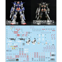 Model Decals for MG 1/100 RX-78TB-2 RX-78TB-3 FA Storm Bringer Ghost Custom Decals HD Fluorescent Stickers for Model Hobby DIY